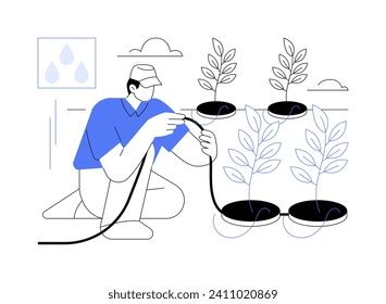 Dip Irrigation System Isolated Cartoon Vector Stock Vector (Royalty Free) 2411020869 | Shutterstock