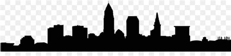 Cleveland Skyline Silhouette Outline at GetDrawings | Free download