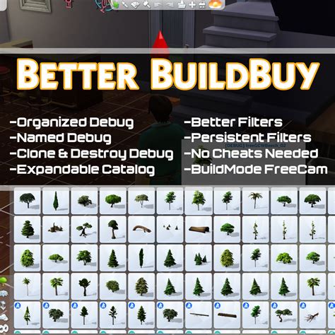 The Sims 4 Better BuildBuy: Organized Debug 1.93.129 Download on ModfouU.com