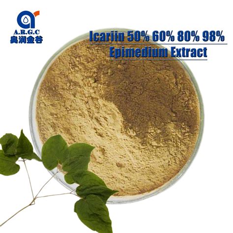 Epimedium Sagittatum Extract Powder with Specification Icariin 10% 20% ...