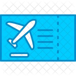 Plane Ticket Icon - Download in Dualtone Style