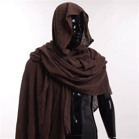 Medieval Man Scarf Brown Wrap Cloak Primitive Shoulder Cowl-in Boys ...