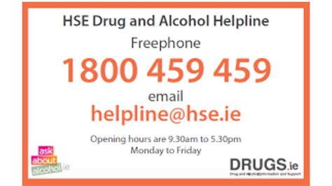 Drug & Alcohol Helpline (Drugs.ie) - Laois GAA