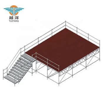 Outdoor Raised Platform Stage System In Layher Style For Event Use ...