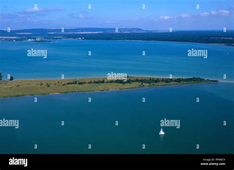 France, Meuse (55), Madine lake (aerial view Stock Photo - Alamy