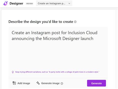 Microsoft Designer: Empowering Graphic Designers with AI