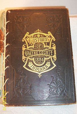 1884 Wayne County Indiana History of Northwest Territory Civil War ...