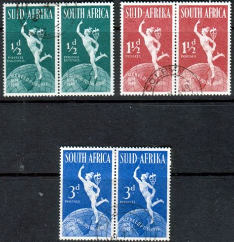 South Africa 1949 Universal Postal Union Set Fine Used SG 128 0 Scott 109 11 Other South African ...