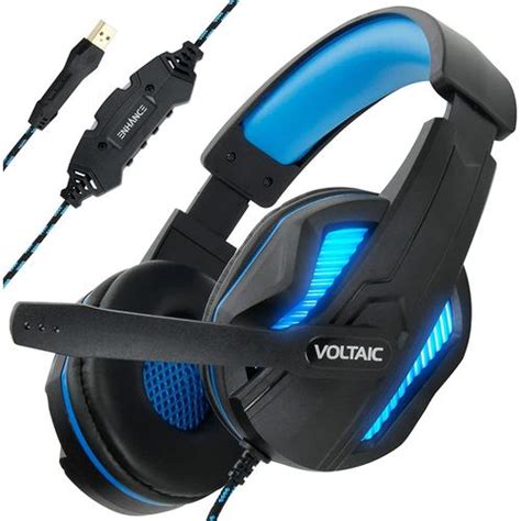 Enhance USB PC Gaming Headset for PS4 & Computer with 7.1 Surround Sound