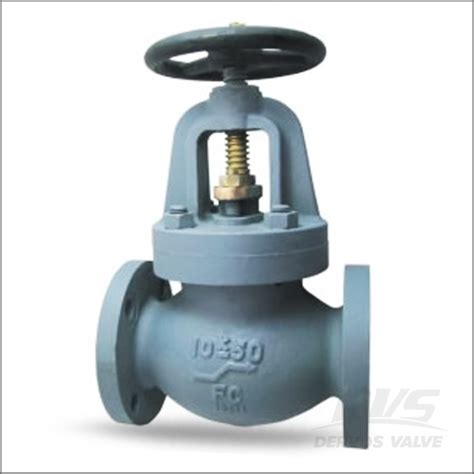 Marine Globe Valves, Cast Iron, FC 200, DN50, FF - Dervos