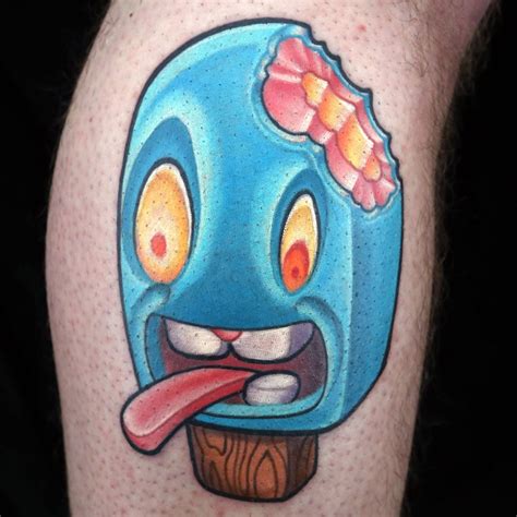 Popsicle New School style tattoo by Matt O'Baugh. Ink Master on Spike ...