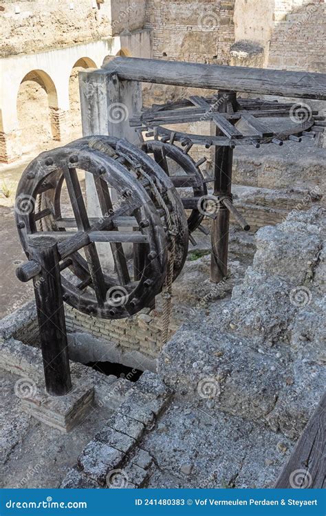 Detail of the Mechanism of the Drawbridge Stock Image - Image of alcazar, landmark: 241480383