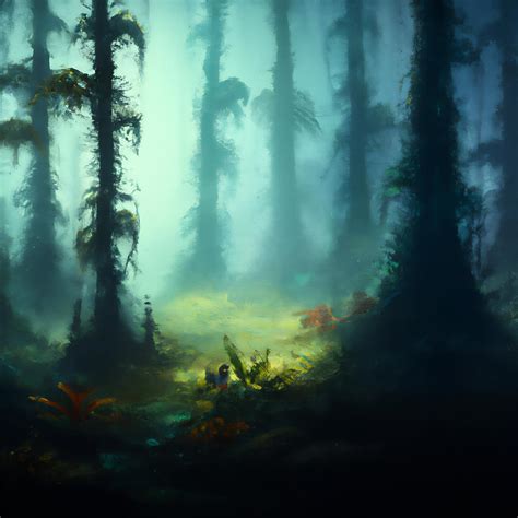 The Foggy Forest Digital Art by Patrick Oleksy - Fine Art America