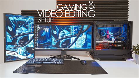 Dual Monitor Gaming and Video Editing PC Setup 2021 - YouTube