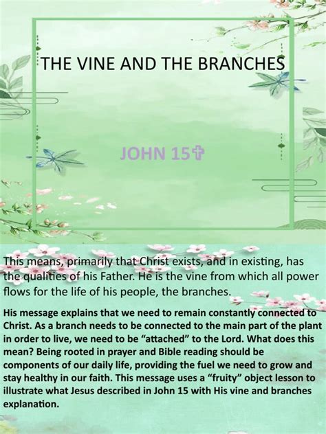 THE VINE AND THE BRANCHES | PDF