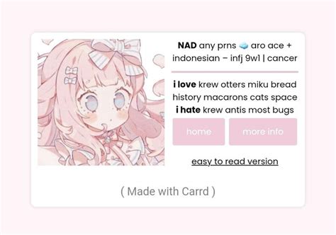 carrd inspo 🍞 1/2 | Pink aesthetic, Money template, Cute profile pictures