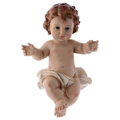 Resin baby Jesus statue, actual size 32 cm long | online sales on ...