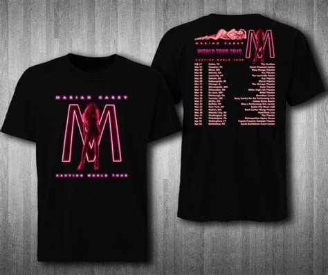 mariah carey 'caution' world tour 2019 2 side T-shirt all size tee # ...