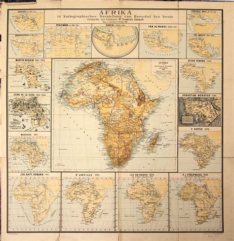 Africa as depicted in maps from 450 BC to 1887 AD by Friedrich Umlauft ...