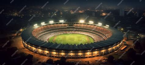 Premium AI Image | A Panoramic view of Feroz Shah Kotla cricket stadium at New Delhi India 19112007