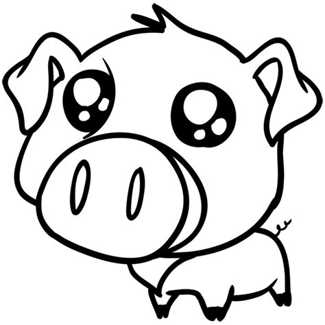 [Cute Pig drawing] Learn how to draw a Pig - Easy drawings for beginners - EASY TO DRAW EVERYTHING