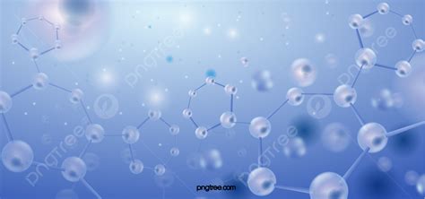 Fundo Estrutura Molecular Cadeia Molecular Química Medicina Azul Transparente Molécula Fundo ...