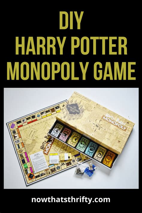 DIY Harry Potter Monopoly Game with FREE Printables