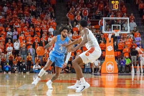 No. 8 UNC men's basketball defeats No. 16 Clemson, 65-55, in physical road battle