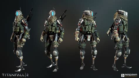 Pilot character for Titanfall 2 Art Director: Joel Emslie Concept Artist: Hethe Srodawa Weapon ...