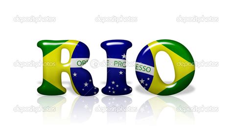 Rio in Brazil flag colors — Stock Photo © karenr #13213910