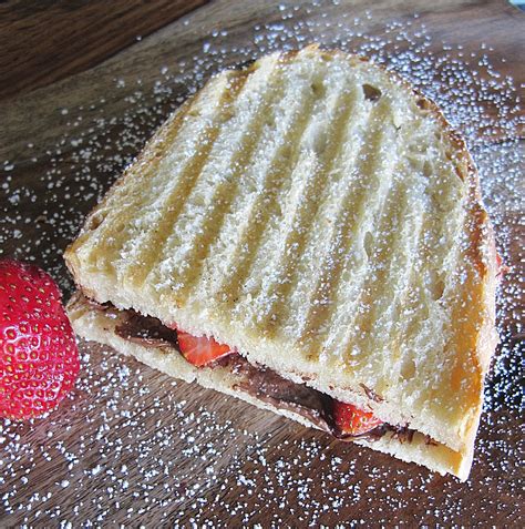 Strawberry Nutella Panini - Purple Chocolat Home