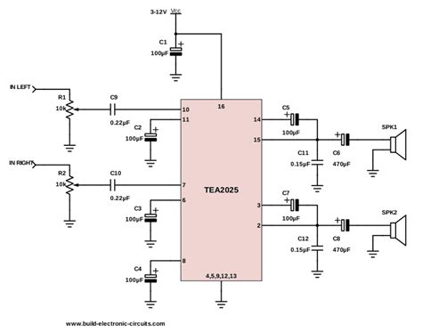 5V Audio Amplifier Circuit Diagram Pdf