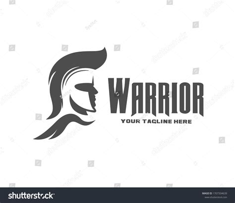 Helmet Spartan Warrior Logo Design Inspiration Stock Vector (Royalty ...