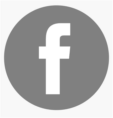 Facebook Icon Png - Facebook Icon Vector Gray, Transparent Png - kindpng