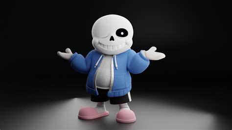 ArtStation - Sans The Skeleton Character Rig