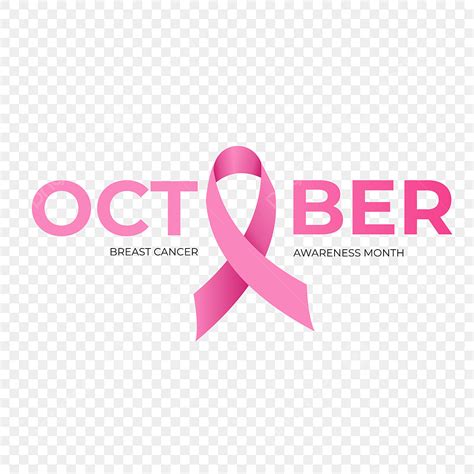 Breast Cancer Awareness Vector Hd PNG Images, October Breast Cancer ...