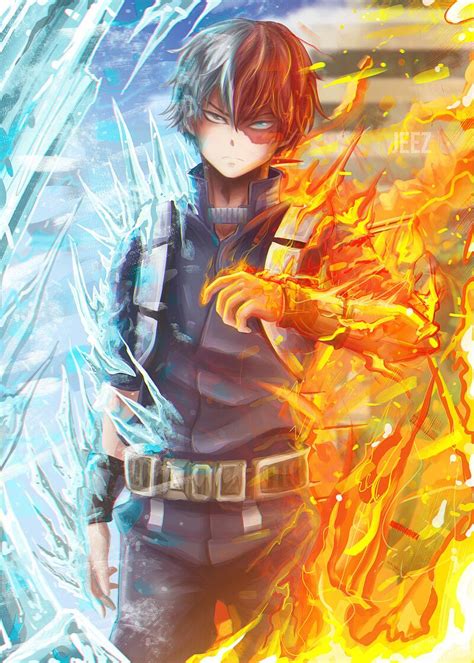 Shoto Todoroki Fanart, JeeZ Art | Anime background, Anime character ...