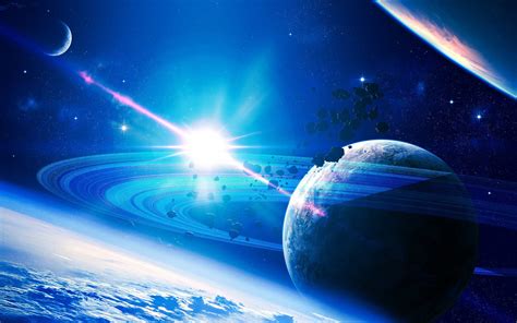 3d Planets And Stars Wallpaper - Pics about space