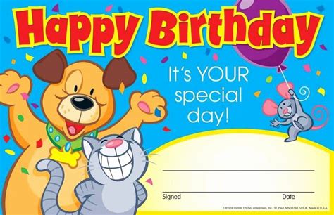 √ 20 Birthday Certificate for Kids ™ | Dannybarrantes Template