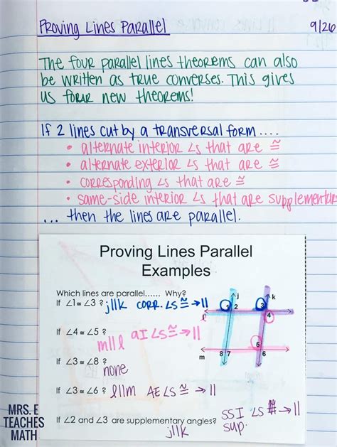 Proving Lines Parallel Worksheet / Proving Lines Parallel Ck 12 Foundation - Parallel lines do ...