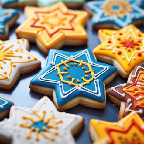 Free AI Image | Delicious food prepared for jewish hanukkah celebration