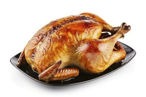 AI generated Roasted chicken on isolated white background. AI Generated ...