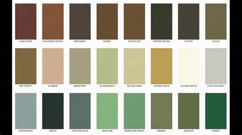 Sherwin-Williams Deck Paint Color Chart : Sherwin Williams Semi ...