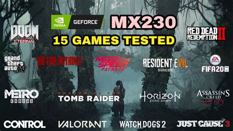 Nvidia GeForce MX230 Test in 15 Games ! 2020 - YouTube