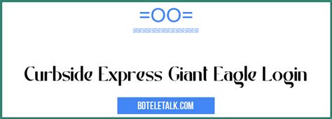 Curbside Express Giant Eagle Login