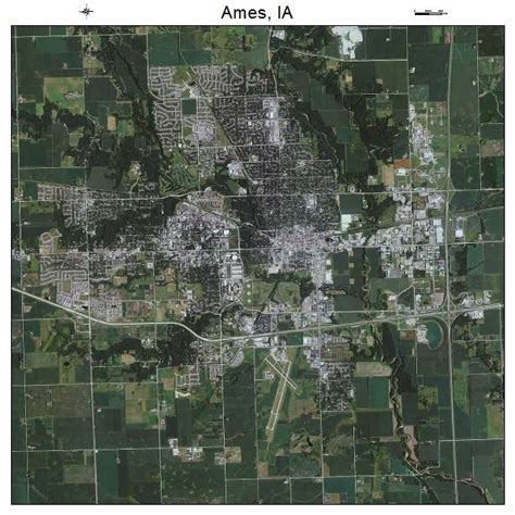 Aerial Photography Map of Ames, IA Iowa