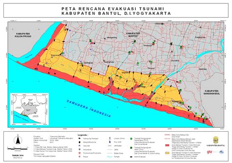 Tsunami Kit - Tsunami Evacuation Map DIY, Bantul