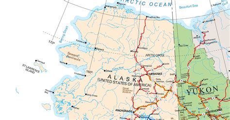 Dawson City Alaska Map | Cities And Towns Map