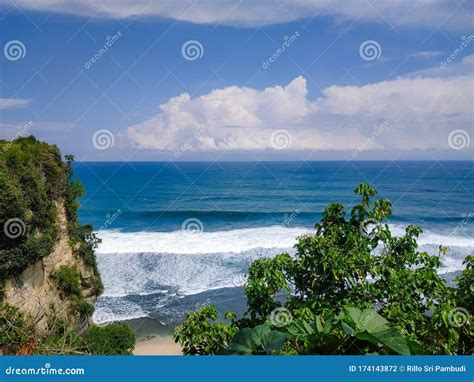 Edge of the Cliff with Great Views Stock Photo - Image of landscape ...