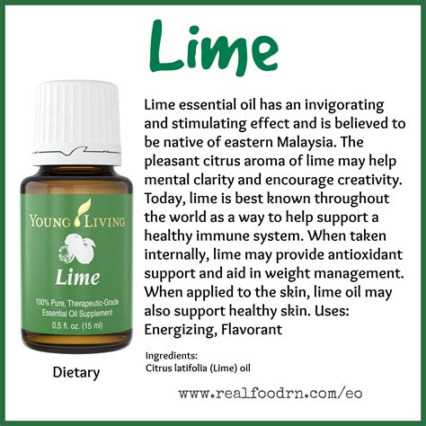 Lime Essential Oil - Real Food RN